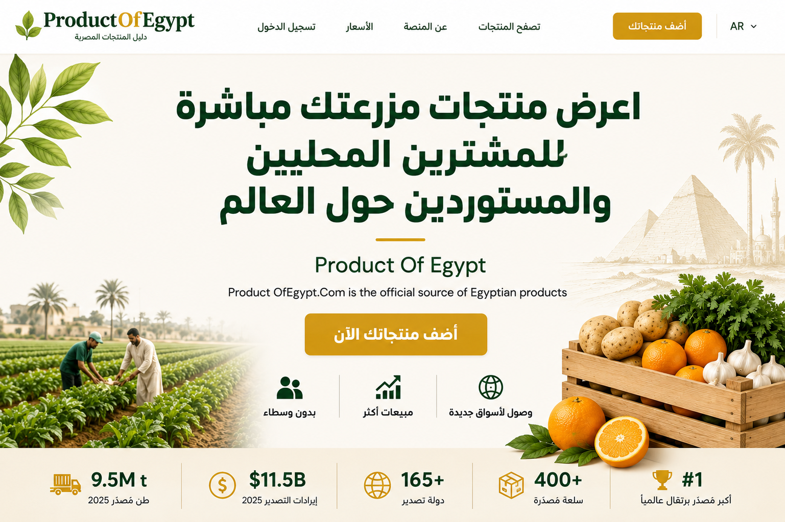 Product Of Egypt Hero